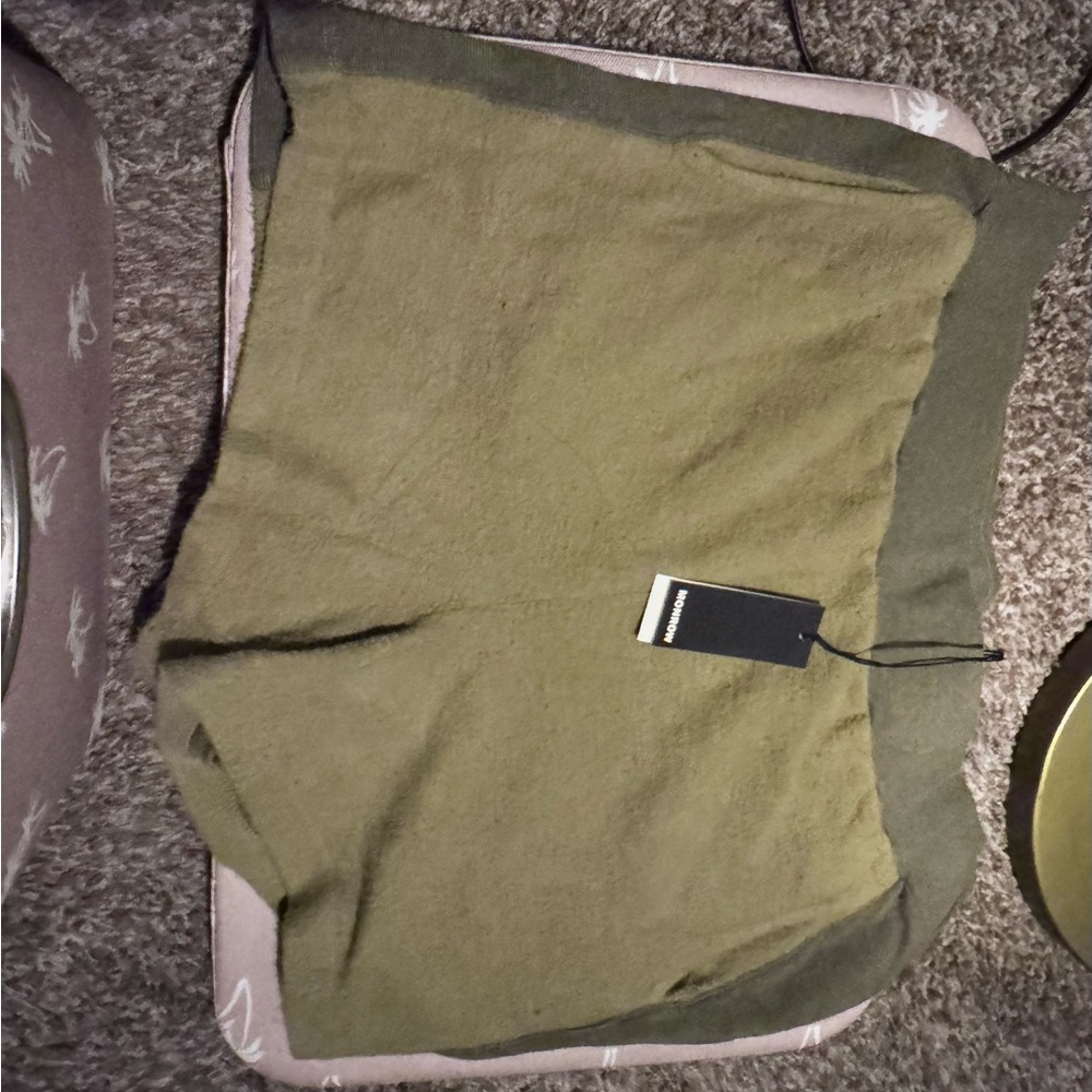 Monrow: Olive Green Women's Comfy Shorts